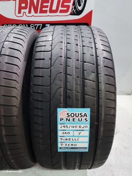 2 pneus semi novos 295-40r20 pirelli - oferta dos portes