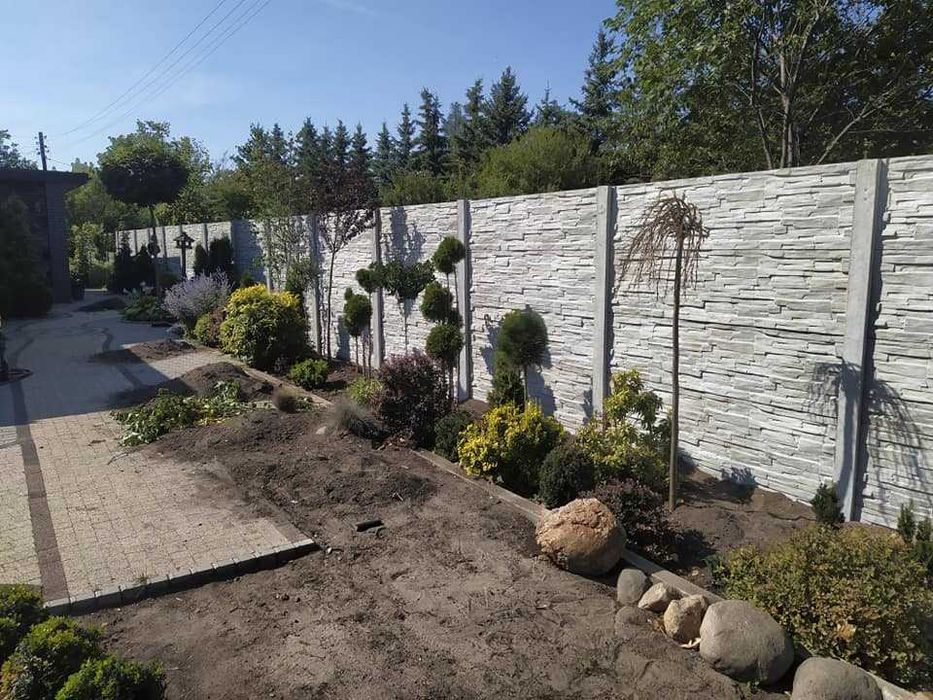 ogrodzenie betonowe dwustronne podmurówka wiata garaż  **RATY**