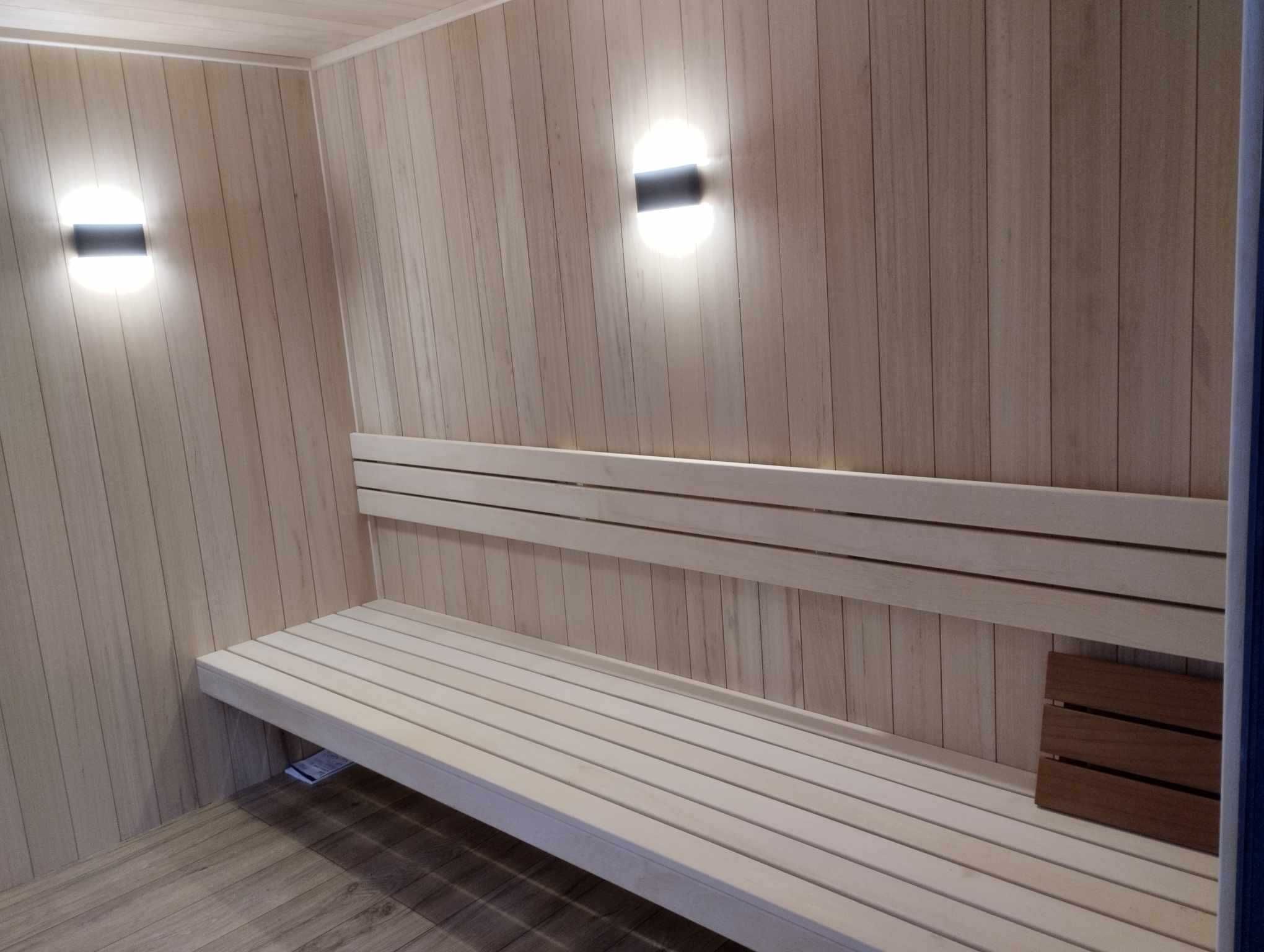 Sauna ogrodowa wielofunkcyjna z pomieszczeniem relaksu. Domek saunowy