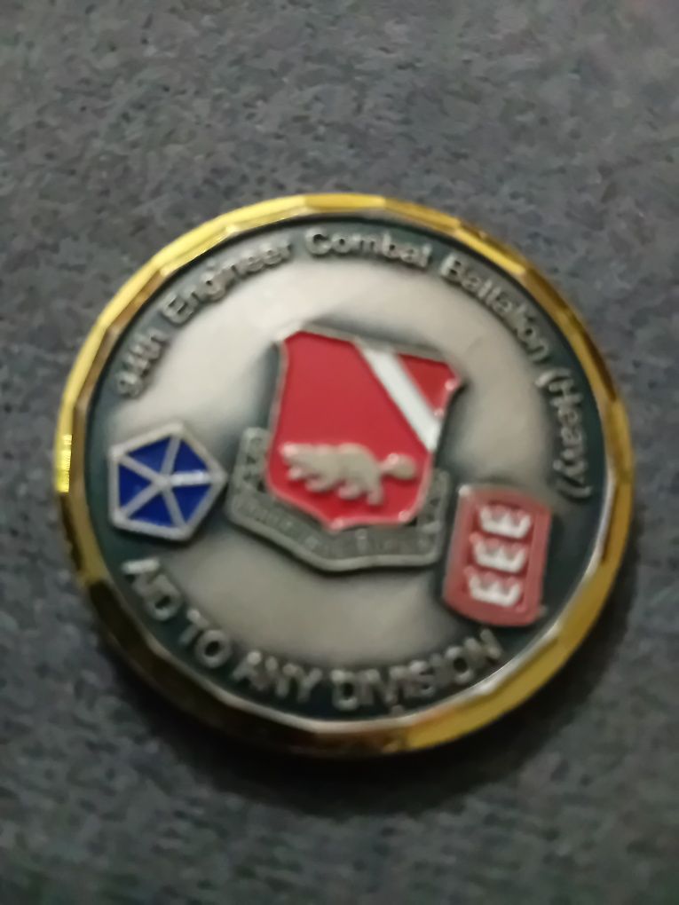 Coin wojskowy 94th enginear combatcombat batalion