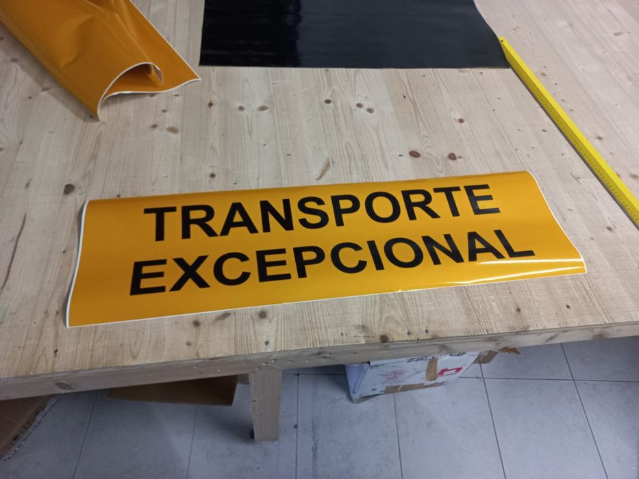 Vinil Refletor "Transporte Excepcional"