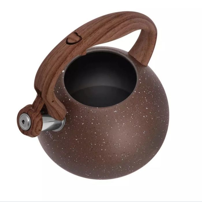 Czajnik stalowy 3 l brązowy marmur granit indukcja gaz