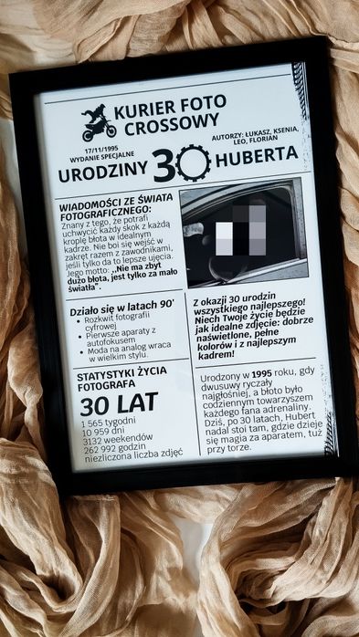 Plakat z okazji urodzin