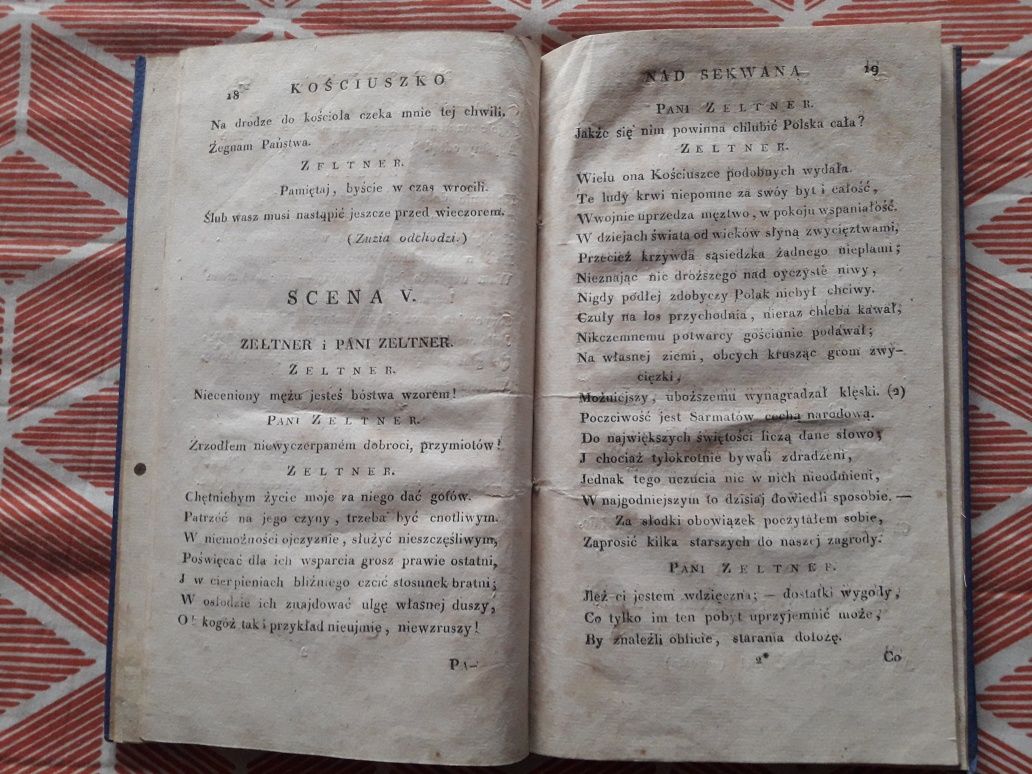 Kościuszko nad Sekwaną Opera Narodowa w II aktach 1821r kolekcjonerska