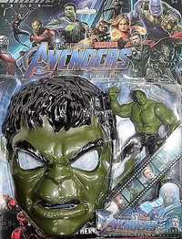 Avengers Maska bohatera Hulk + Figurka Karnawał