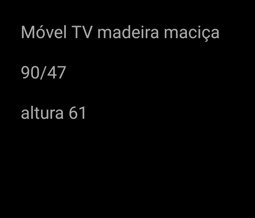 Armário TV madeira maciça