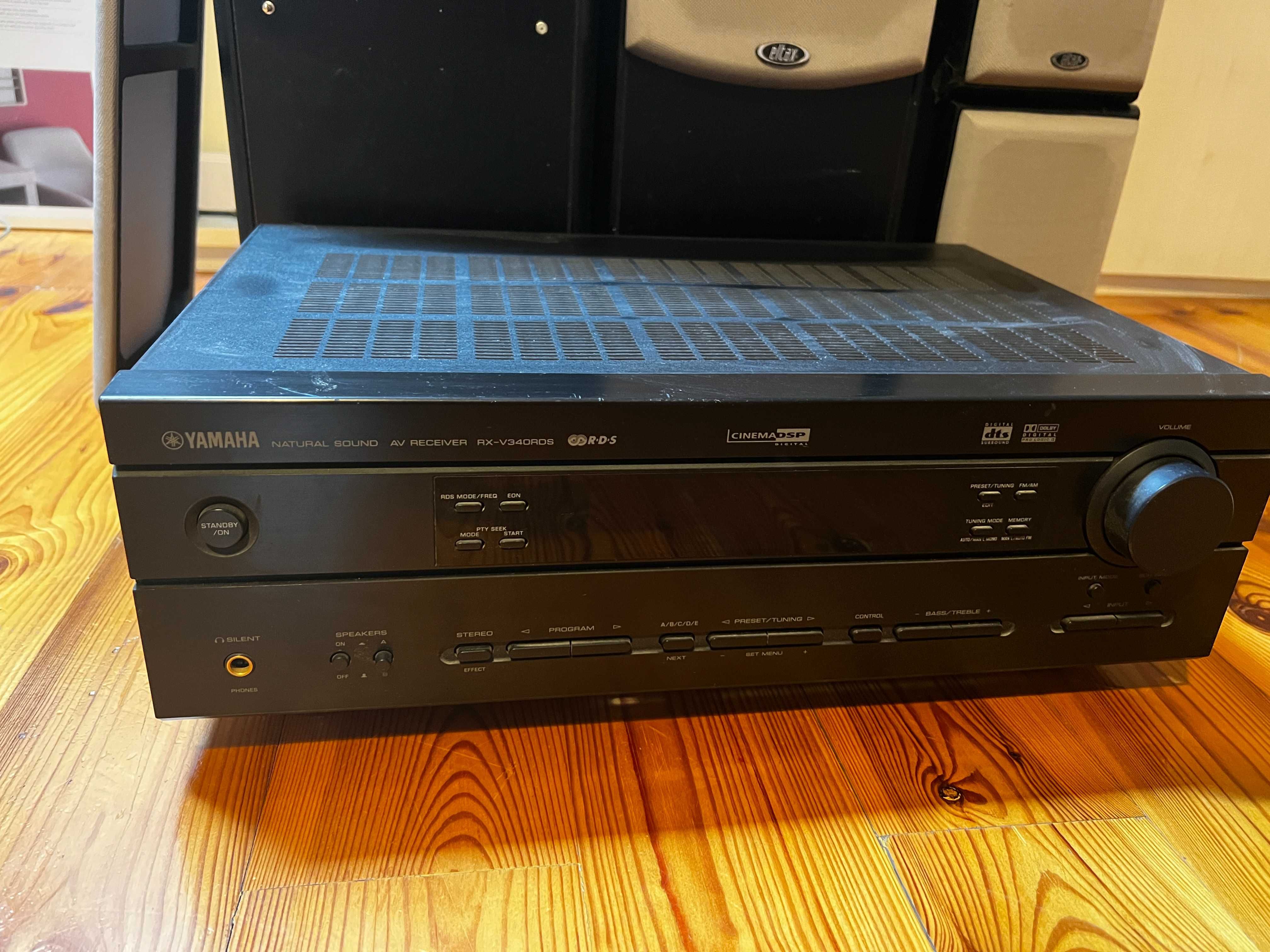 Amplituner Yamaha  RX- V340RDS+ głośniki 5.0 Eltax Discovert 10045