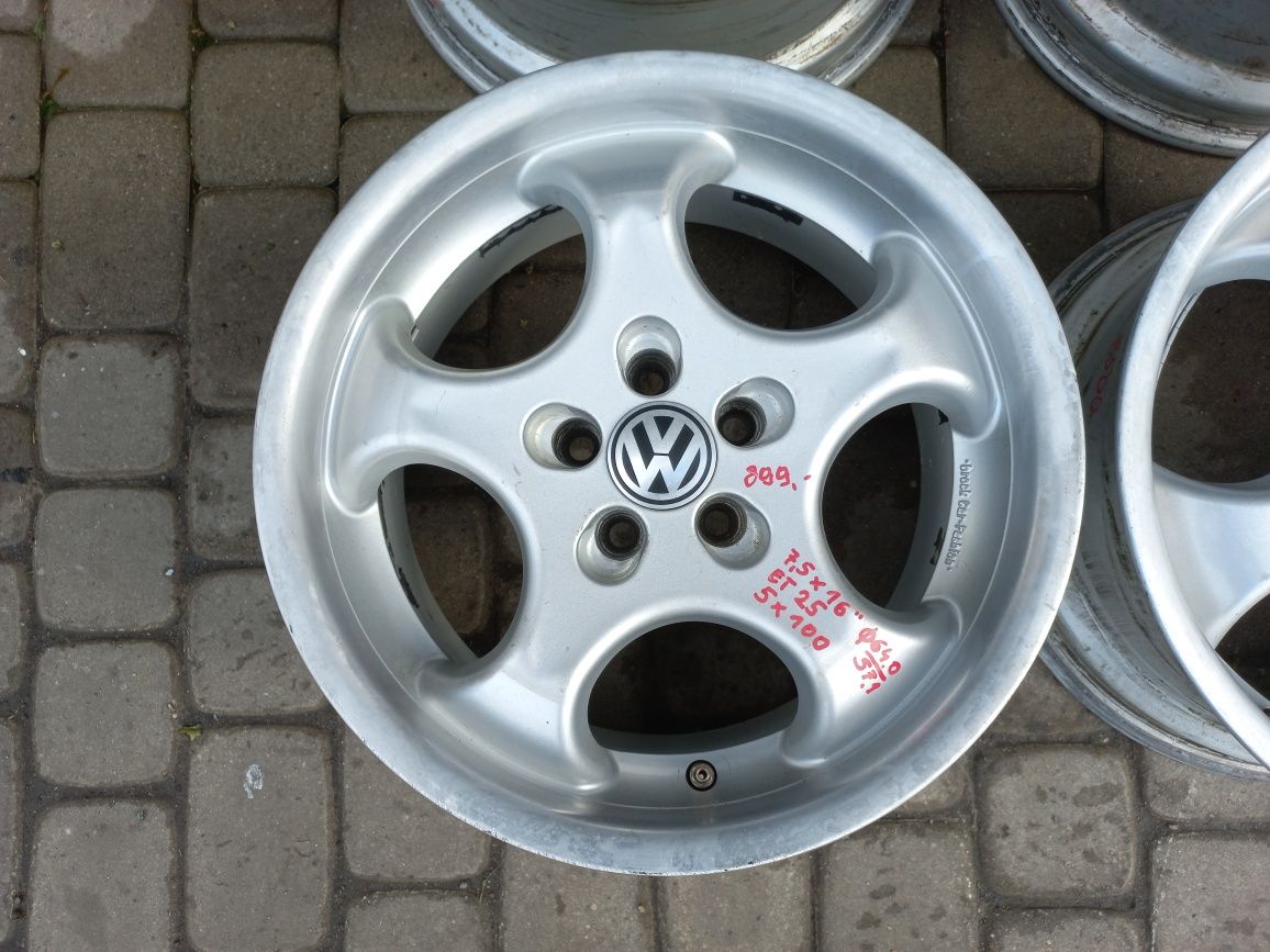 Felgi aluminiowe 16" 5x100 do VW Golf 4, Audi A3 *DWIE SZEROKOŚĆI*
