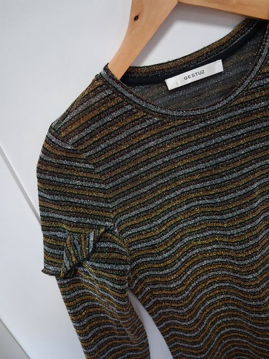 Gestuz bluzka brokatowa damska XS