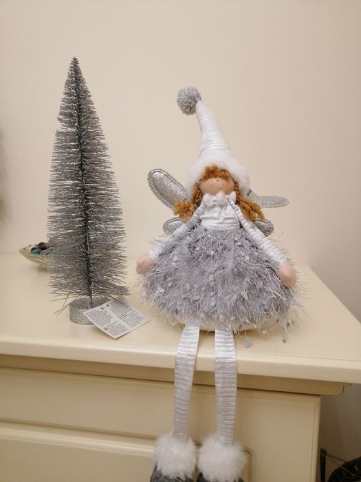 Dekoracje świąteczne aniołek i choinka nowe z metką