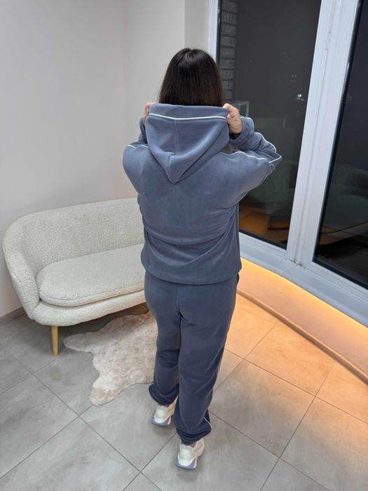 ТЕПЛО! Женский polar флис костюм SXL мягкий зимний с лого чорний