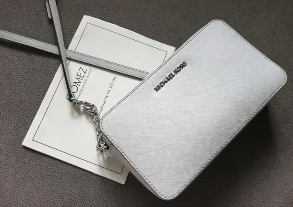 Michael Kors szara listonoszka Jet Set Travel oryginał Gomez