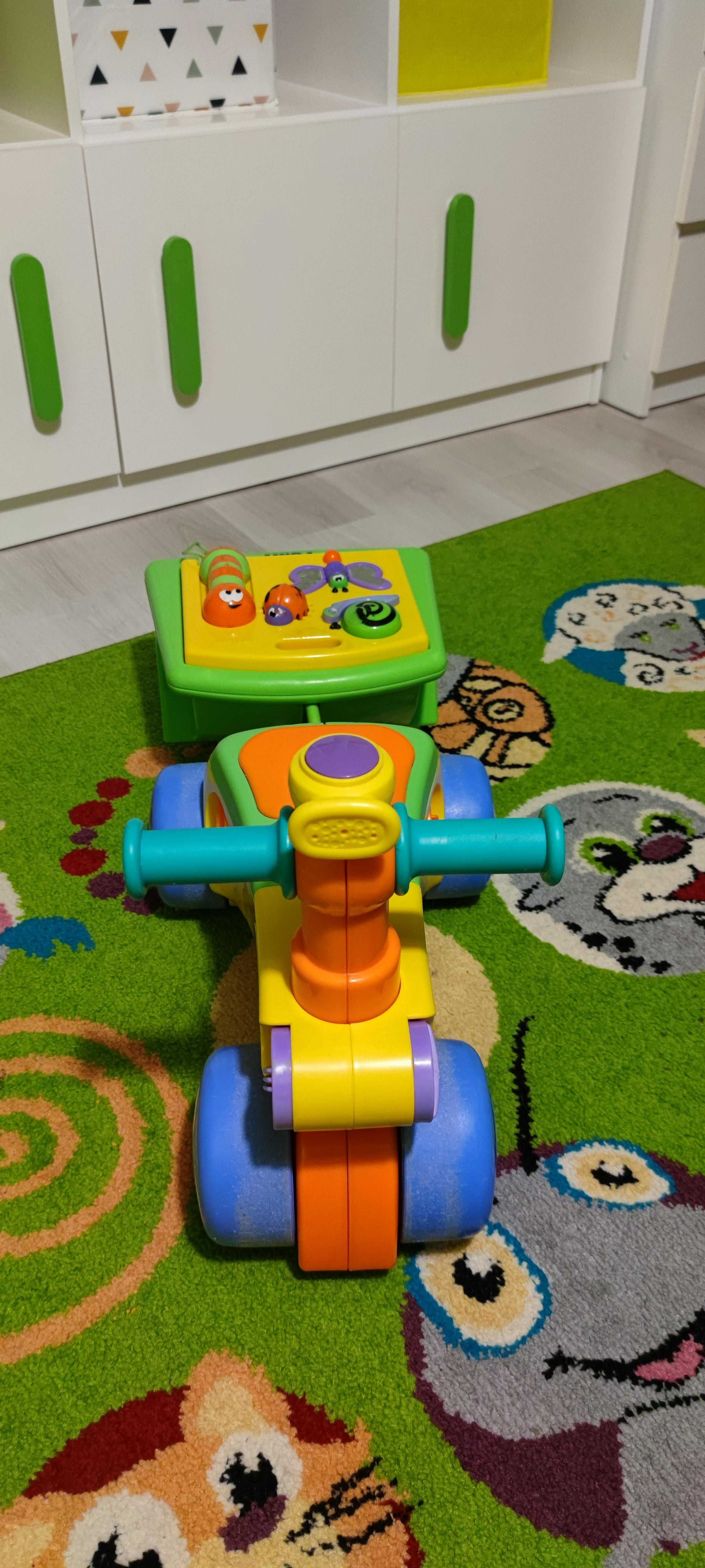 Tomy, chodzik, interaktywny, rowerek z przyczepką Toddle 'N Ride