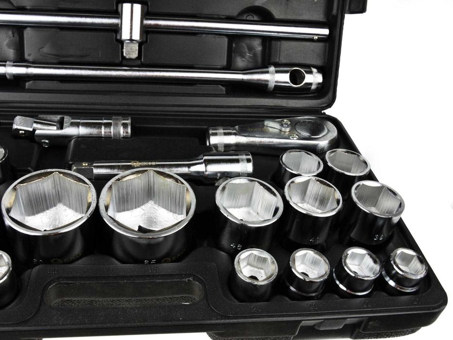 Набір торцевих головок 26 предметів 3/4" 21-65 мм, 6-гранні G10115