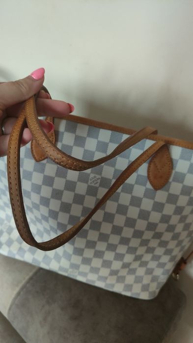 Torebka LV shopperka rączki ze skóry naturalnej