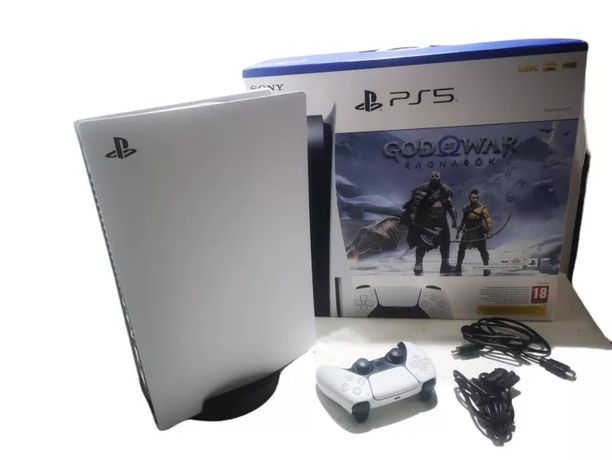 ps5 + słuchawki + 2 gry