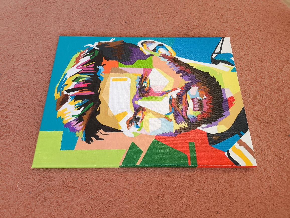 Obraz na płótnie Messi 30x40 (prezent)