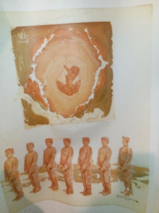 Desenho em papel assinado