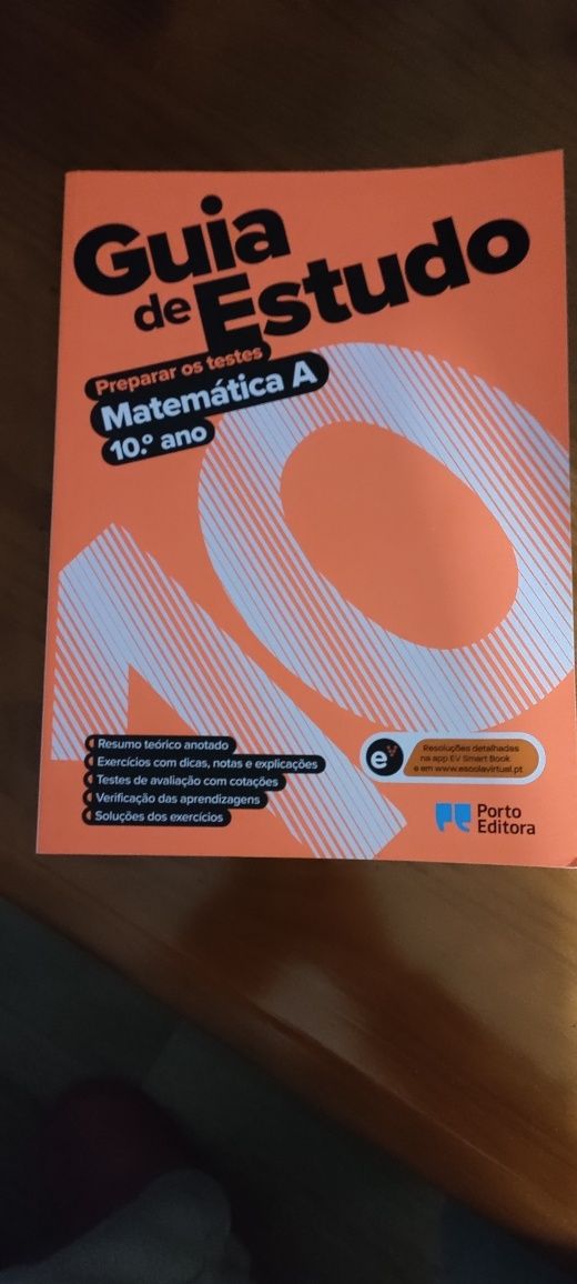 Guia de Estudo - Matemática A - 10.º Ano
Preparar os testes