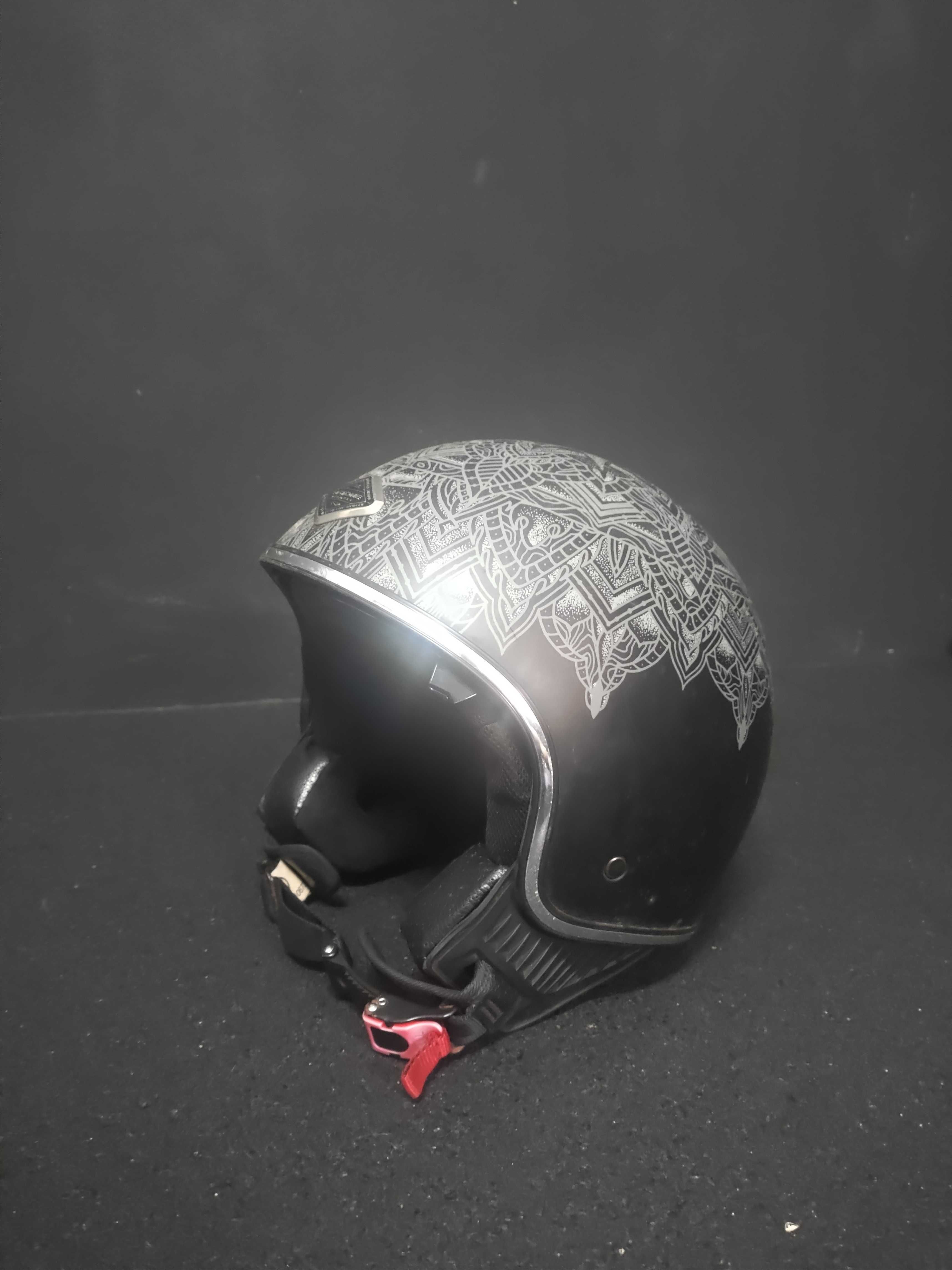 Capacete mini jet tattoo