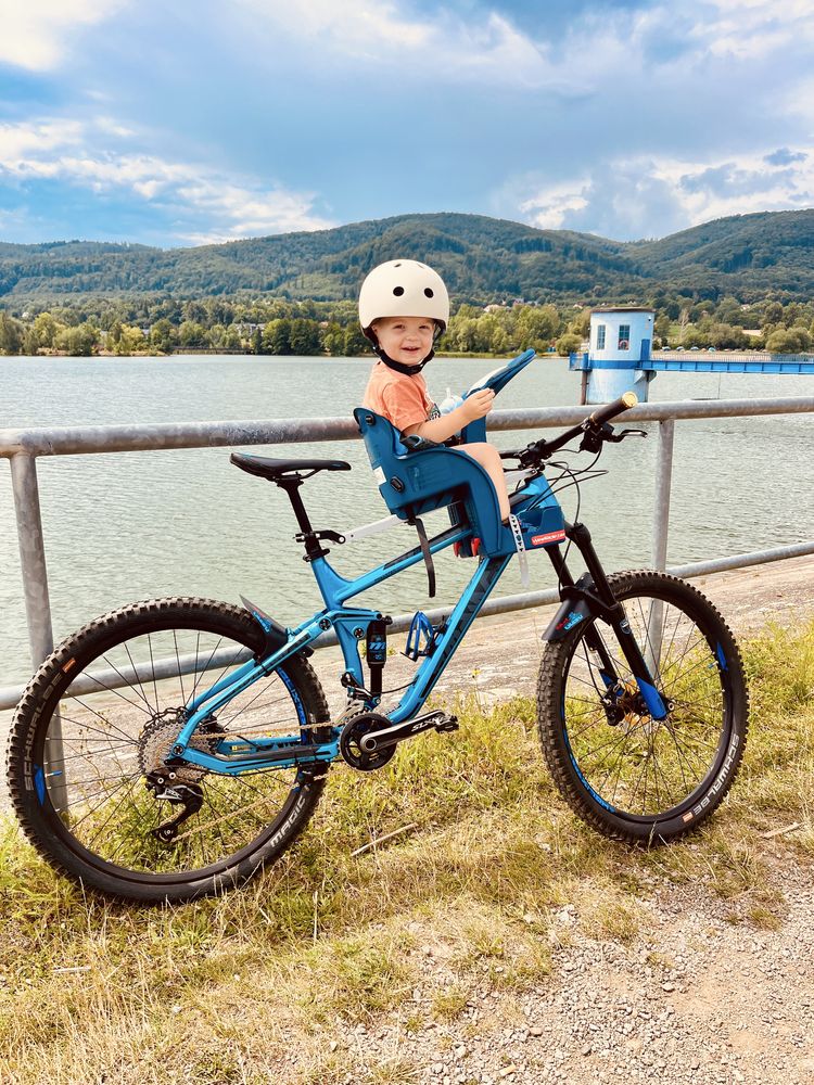 Fotelik rowerowy WEERIDE Safe Deluxe Niebieski