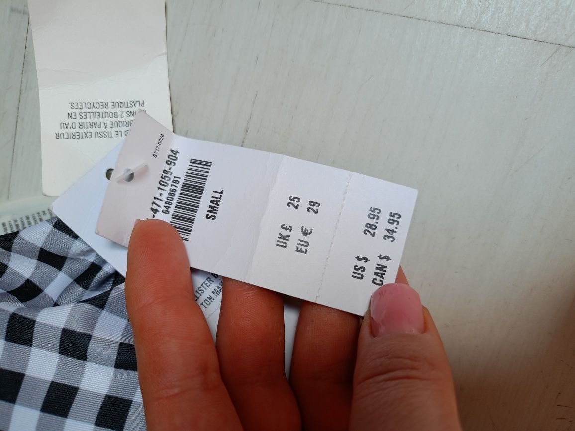 Hollister góra od stroju biustonosz roz S Nowy