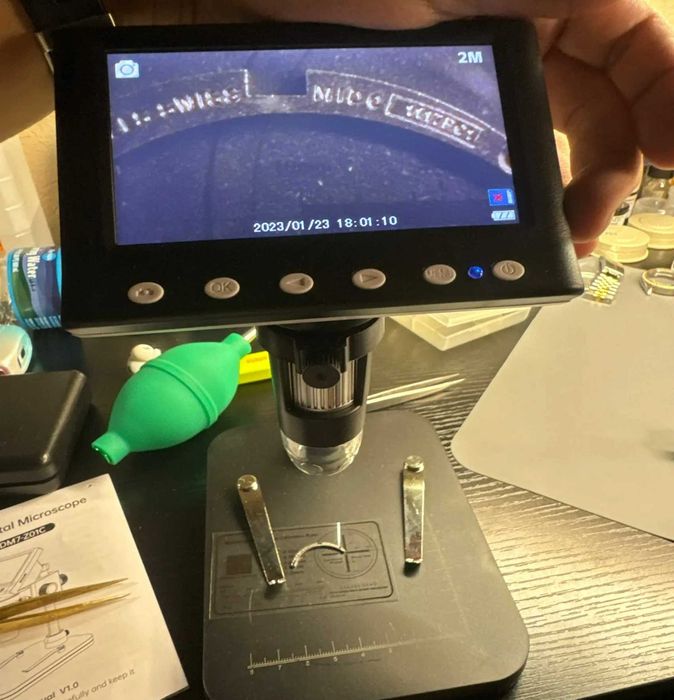 Цифровой микроскоп RIEVBCAU M7 4.3 для работы с мелкими деталями 1000X