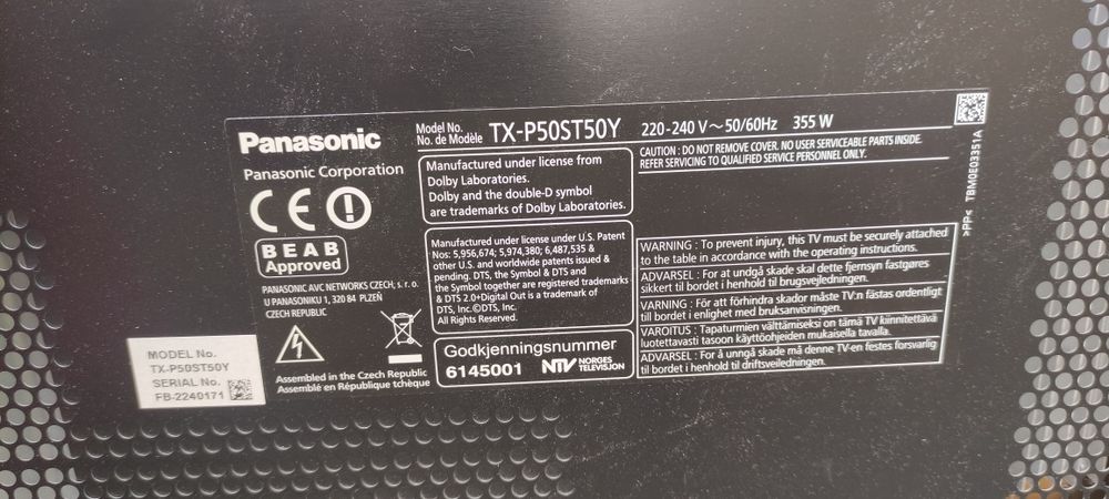 Телевізор Panasonic 50'