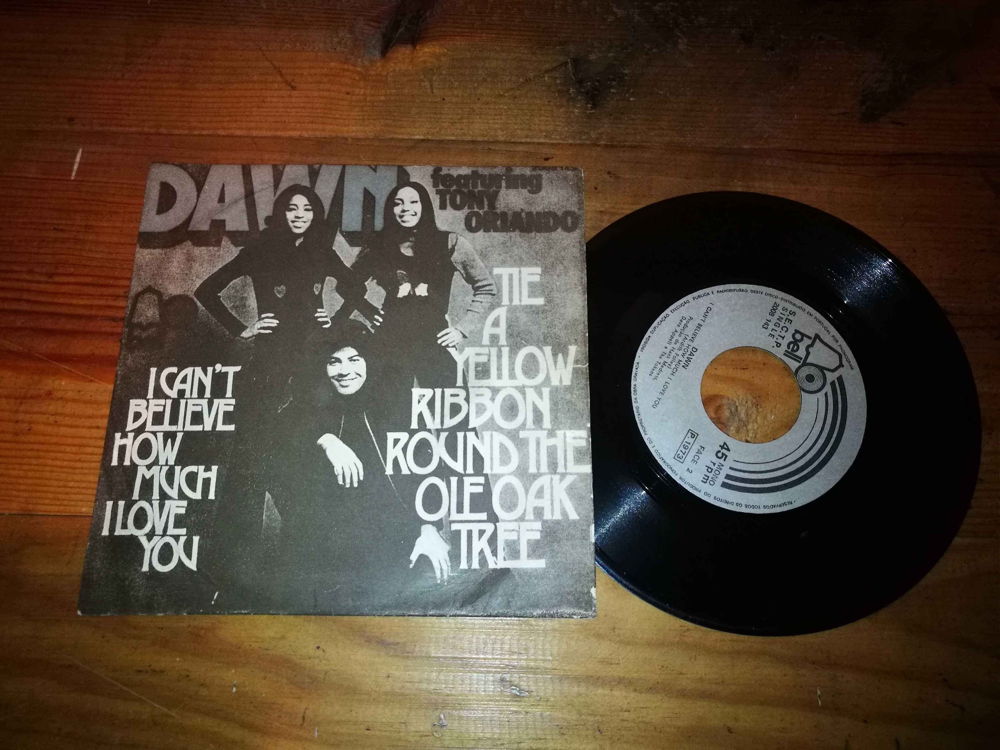 DAWN FEATURING TONY ORLANDO-The Yellow Ribbon Round (Angola-73) SINGLE