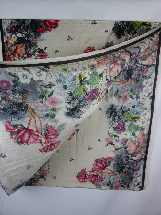 duży hinduski szal dupatta Indie 220 x 102 cm