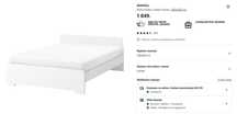 Łóżko Askvoll Ikea 140/200 stelaż