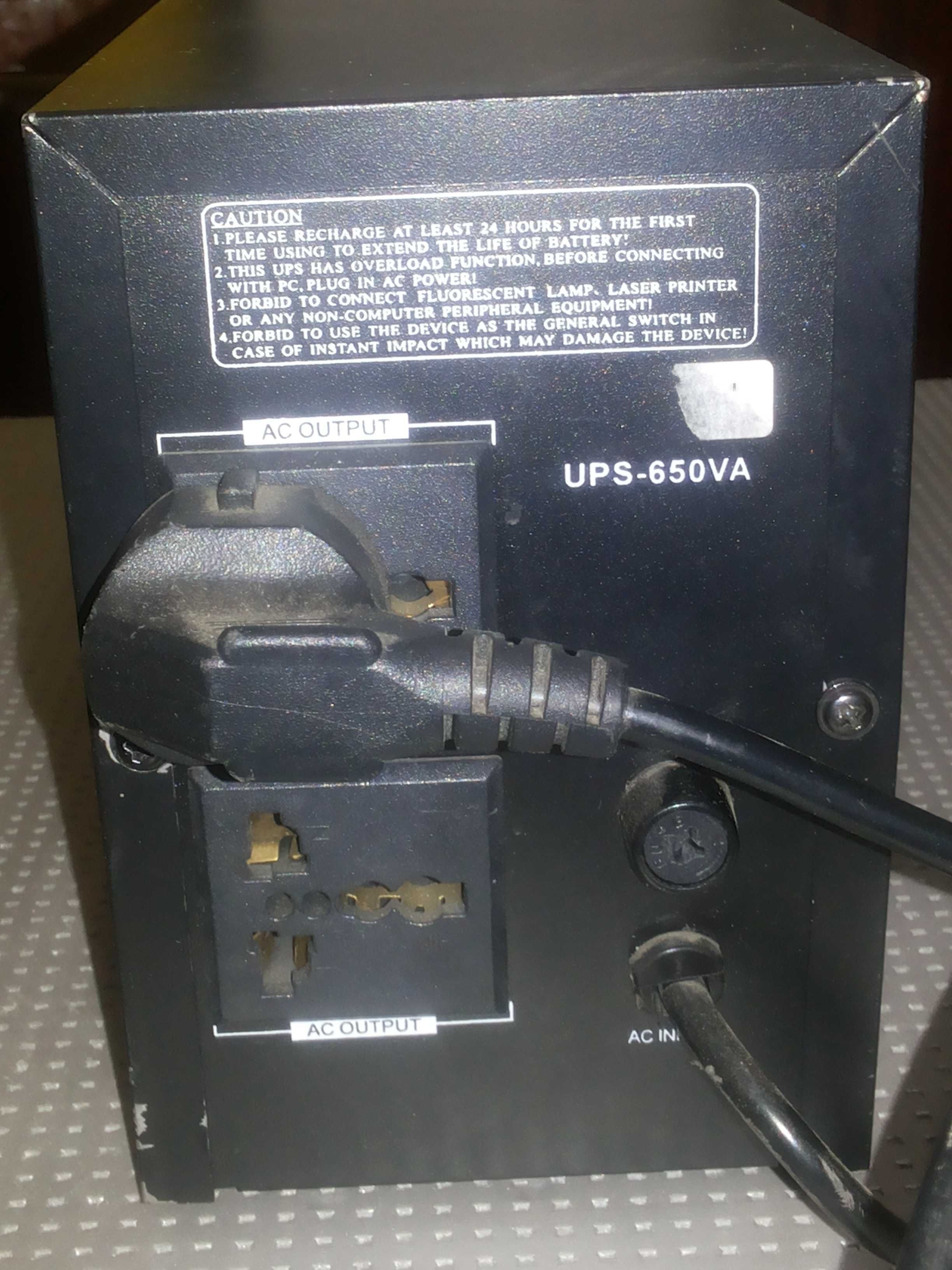 Бесперебойный источник питания  ИБП Ups  ДБЖ Luxeon UPS-650VA запчасти