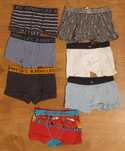 7 boxers de menino  6 / 8  anos.