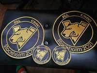 Counter Strike naszywki złote 24 i 9cm virtus.pro patch