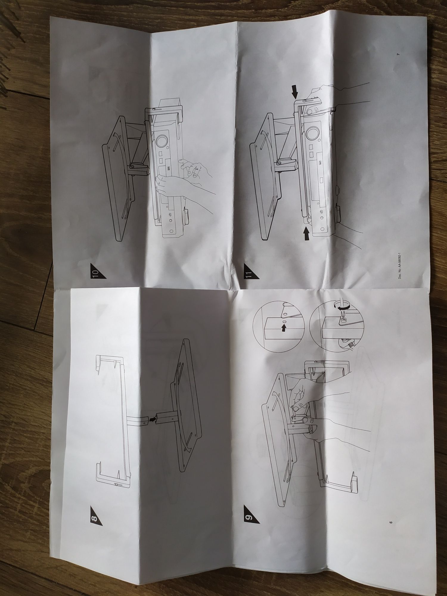 Uchwyt Ikea srebrny 48x22 cm tuner dekoder