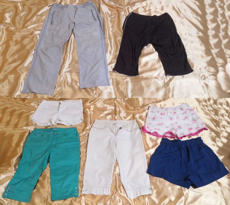 Женские штаны, брюки, шорты, юбки, колготы, 39 позиций.