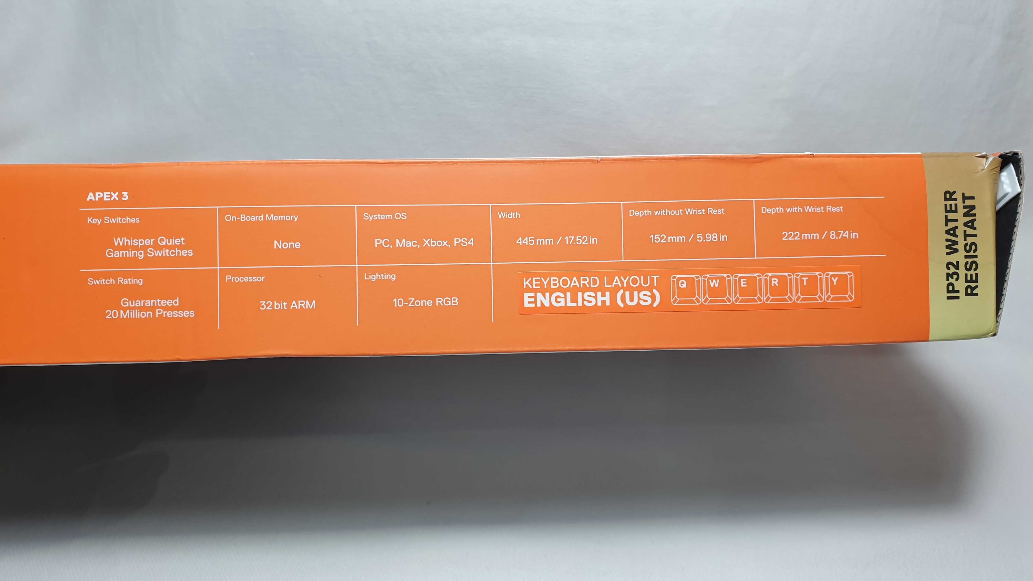 Klawiatura przewodowa Steelseries Apex 3 stan IDEALNY.