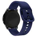 Silicone Strap TYS opaska do smartwatcha zegarka uniwersalna 20mm ciem