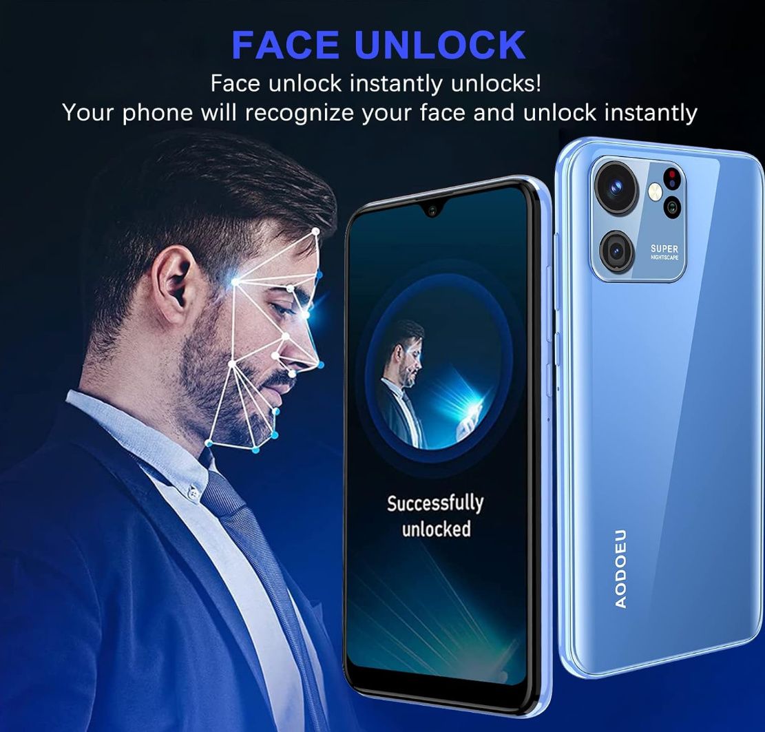 ++Smart Phone 6,3 cala Android 4GB ROM+32GB Dual SIM Face ID 4850mAh++