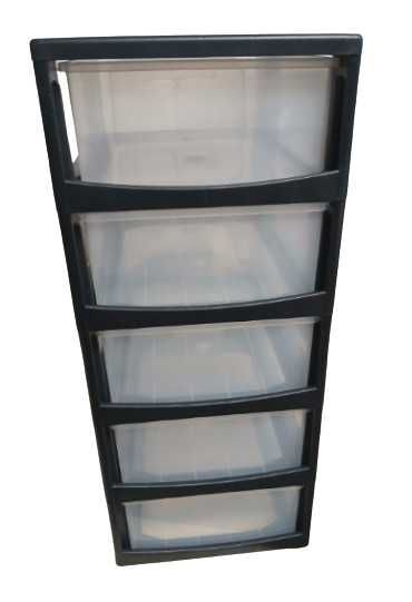 Iris Ohyama, Komoda, organizer plastikowy 60x35x26 [cm], 5 szuflad