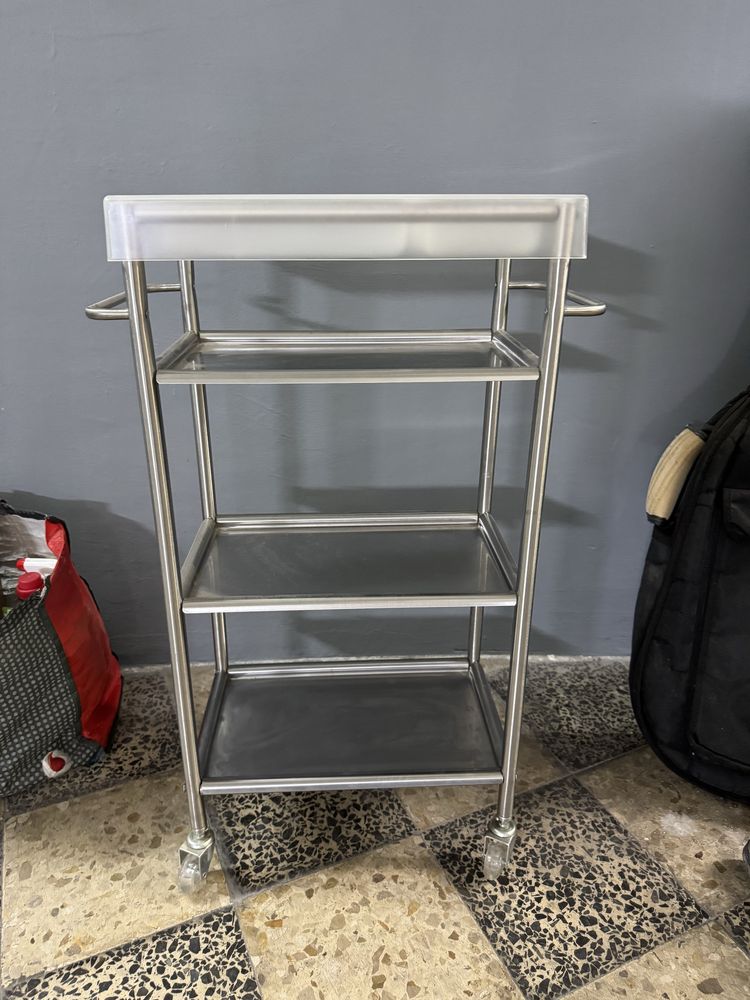 Carrinho de Apoio Aço Inox Ikea