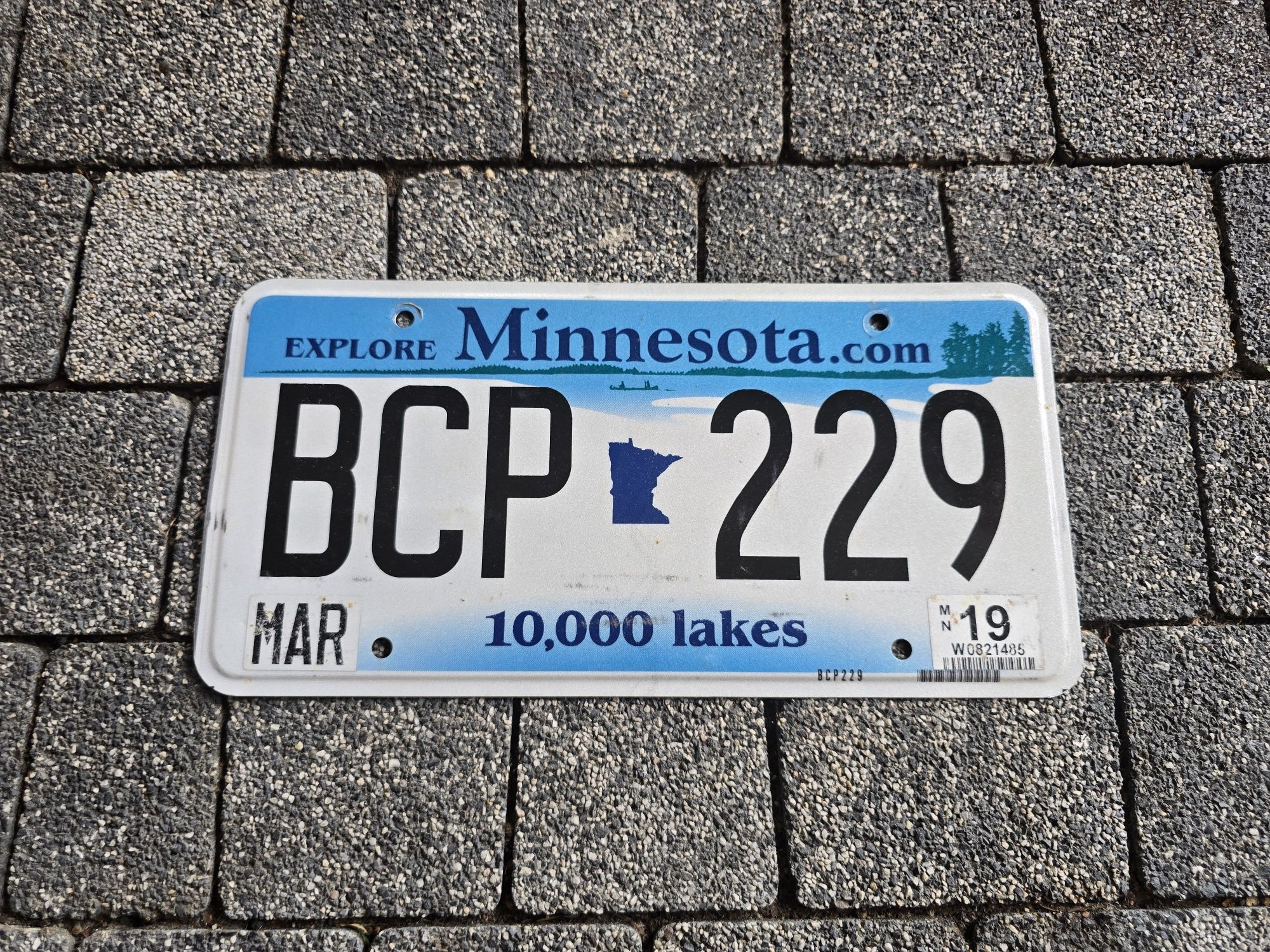 Minnesota Tablica Rejestracyjna USA Oryginalna
