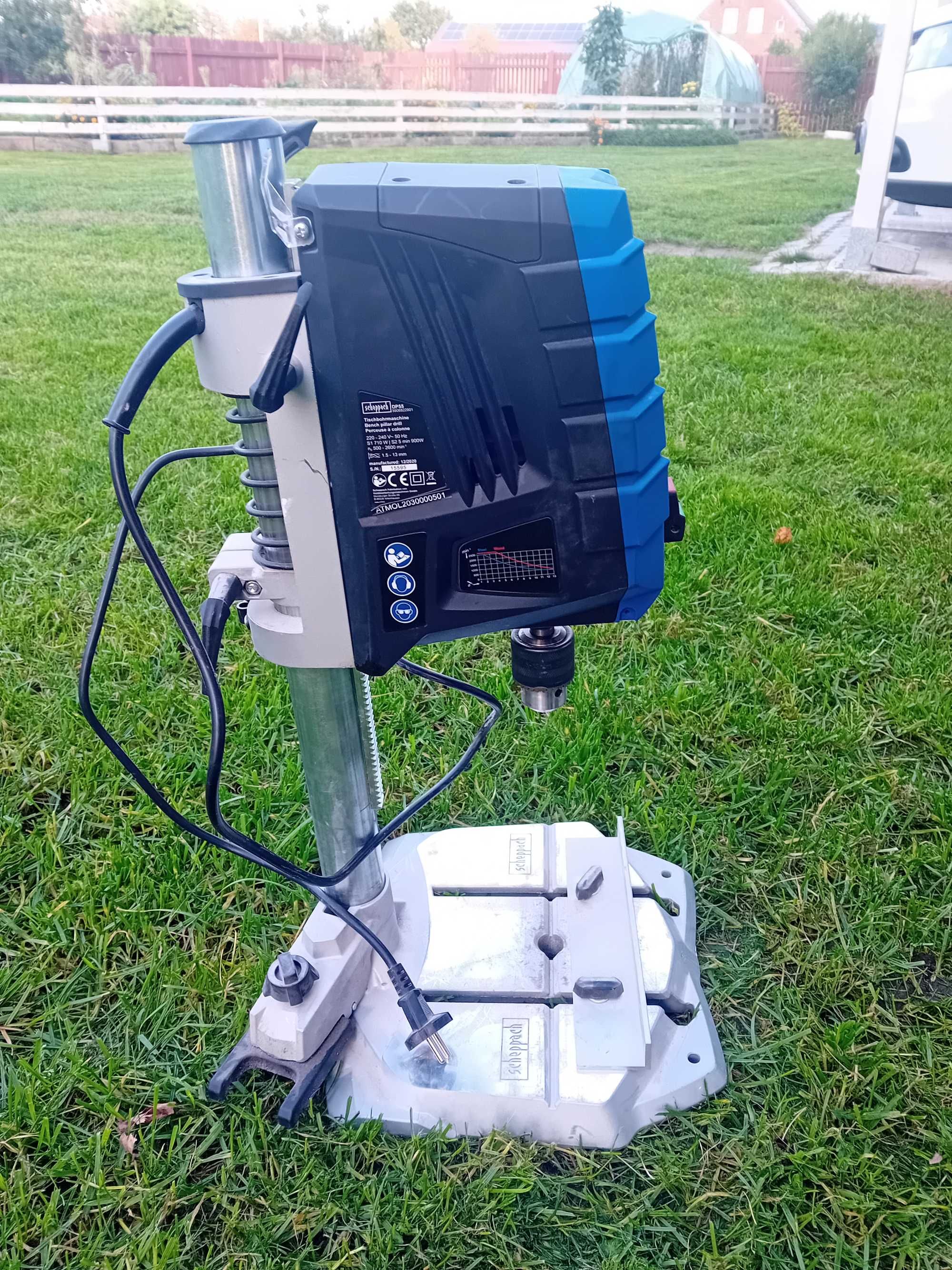 Scheppach DP55 - Wiertarka stołowa z elektroniczną regulacja obrotów