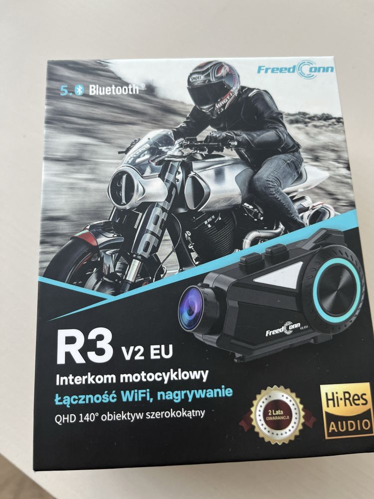 Interkom motocyklowy FreedConn R3 z wideorejestratorem