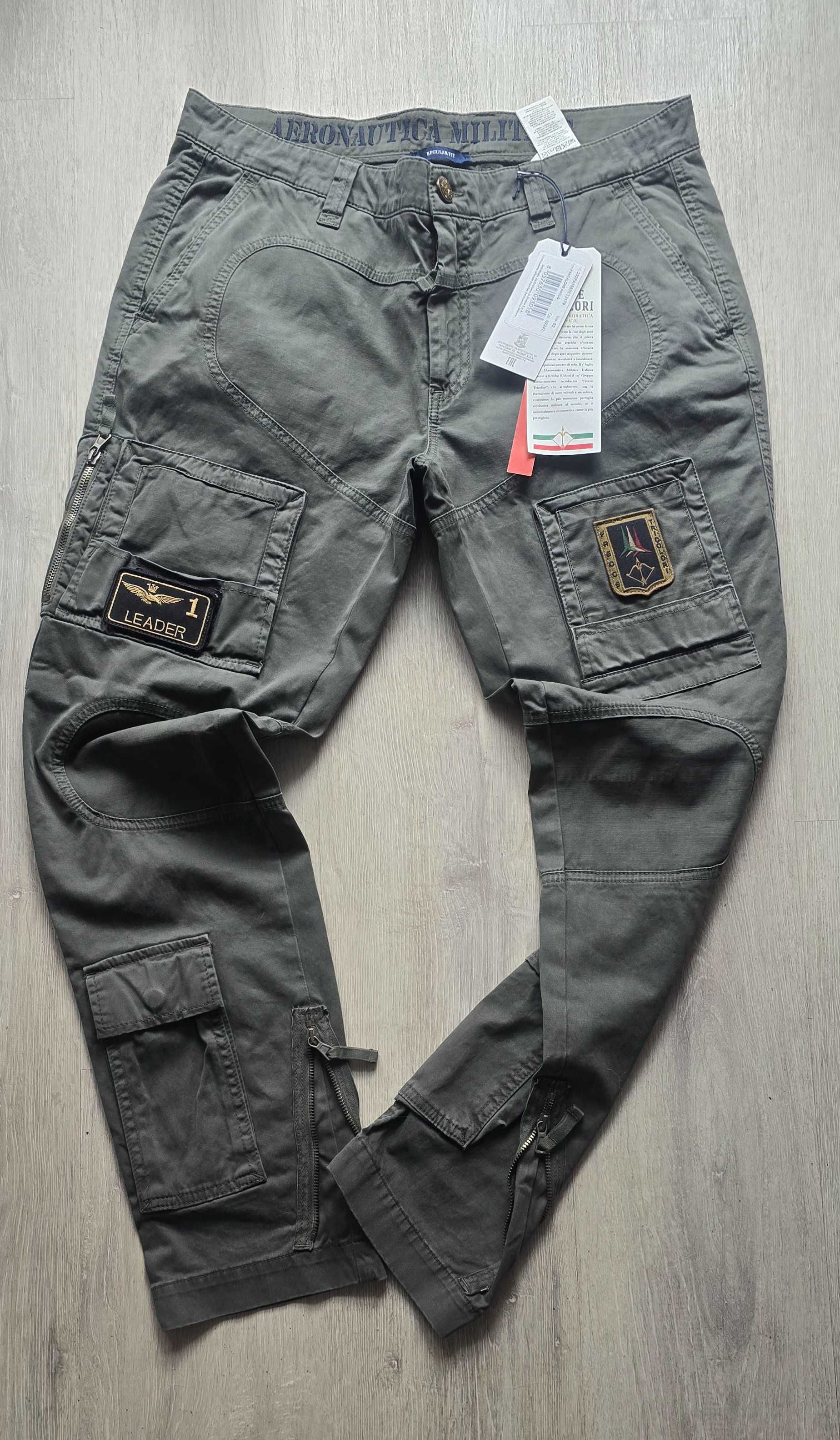 Aeronautica militare bojówki nowe khaki /oliwkowe