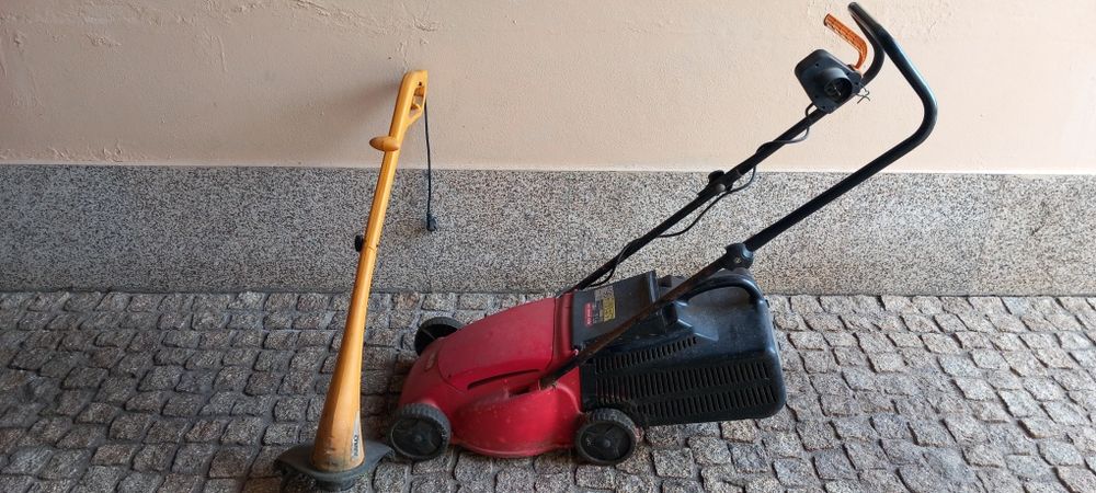 Maquina de cortar relva e aparador de cantos elétricos