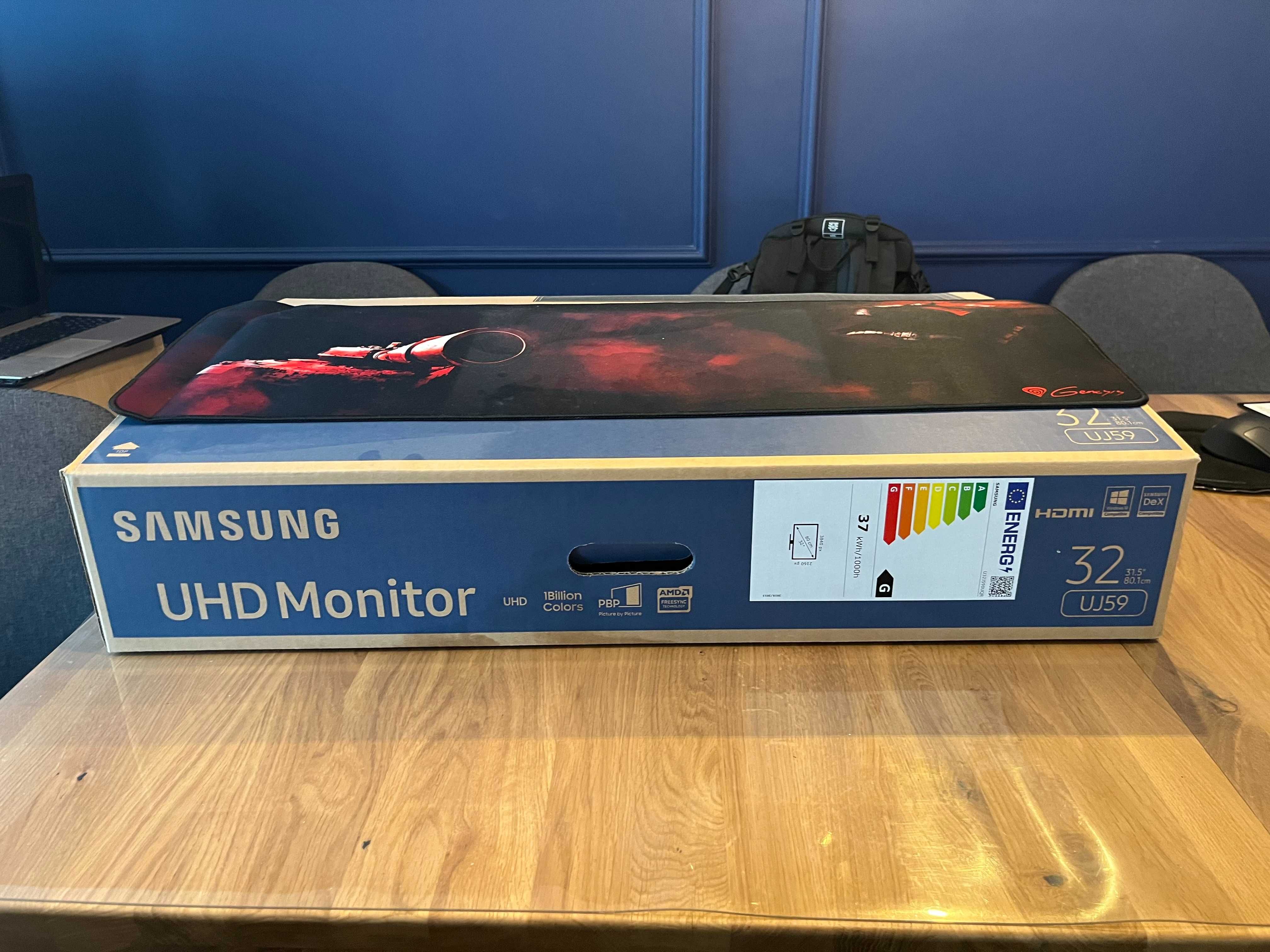 NOWY Monitor SAMSUNG 32' LU32J590 UHD 4K VA 4ms HDMI DP