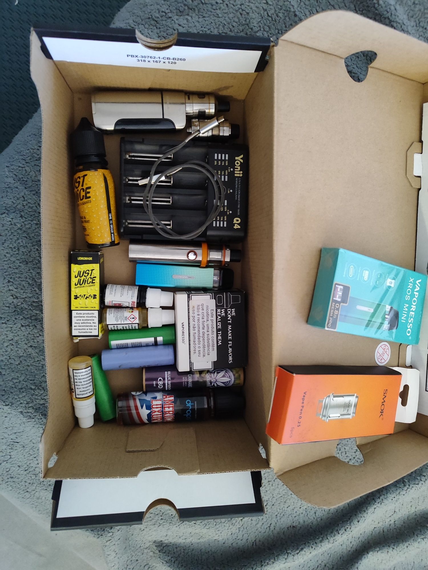 Conjunto de vapes