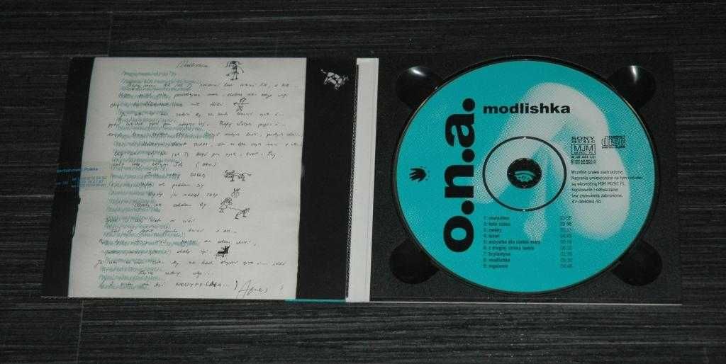 O.N.A. - Modlishka. 1996 MJM. Digipak. Pierwsze wydanie.