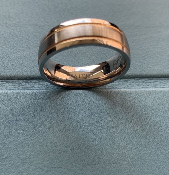 Кольцо свадебное Scott KAy 14k BioBlu27 Brawn Cobalt